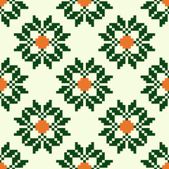 Abstract ethnic geometric pattern design for background or wallpaper Seamless pattern in tribal,folk embroidery,and Mexican style.Aztec geometric art ornament print.Design for carpet,wallpaper, clothi