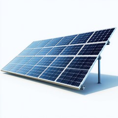 Solar panel isolate. Solar battery. Green energy. Solar photovoltaic panel installation. Monocrystalline, polycrystalline, flexible and glass solar panels.