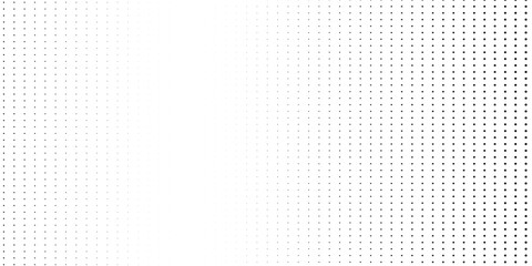 Dotted gradient halftone background. Horizontal seamless dots pattern in pop art style