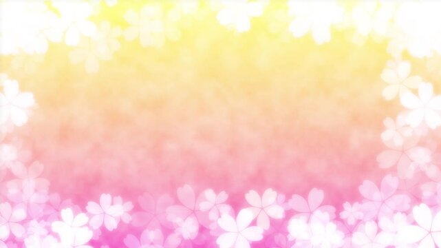Cherry blossom loop background material