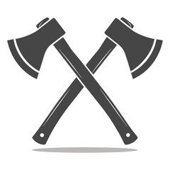 Crossed Axes Icon Vector Design.