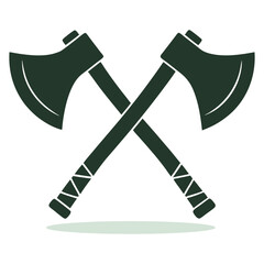 Crossed Axes Icon Vector Design.