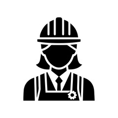 Construction Builder Engineer Worker vector icon 