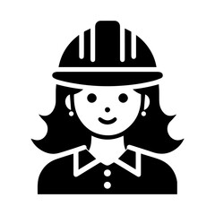 Construction Builder Engineer Worker vector icon 