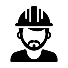 Construction Builder Engineer Worker vector icon 