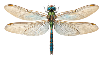 dragonfly isolated on white background PNG.AI GENERATED