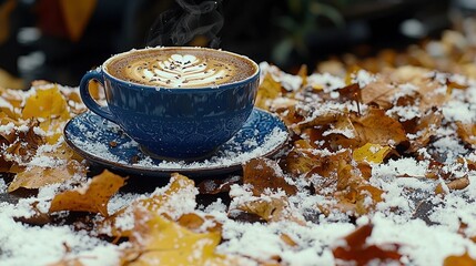 Cozy winter coffee