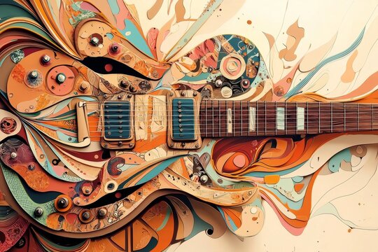 A creative blend of contemporary aesthetics and musical themes.
