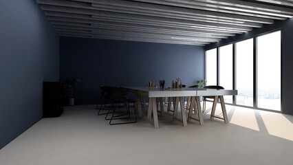 modern office meeting room for company logo mockup