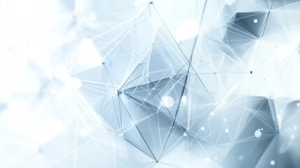 Abstract geometric shapes, light, connections.  Modern, technology background.  Possible use Presentation backdrop