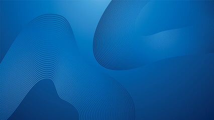 Blue geometric background. Dynamic shapes composition for cover, presentation, banner, invitations and more. Vector illustration