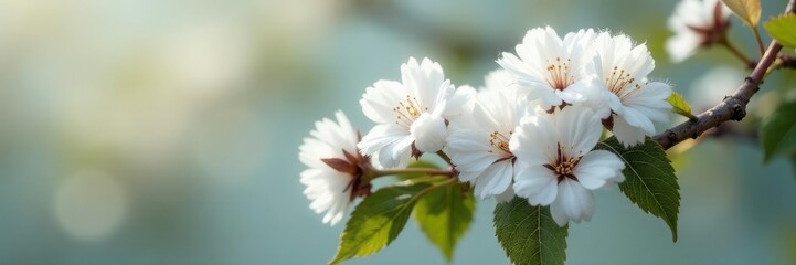 Fluffy white cotton-like clusters on a Populus alba branch, fluff, nature, flora