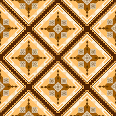 Geometric Patterns Vector brown color