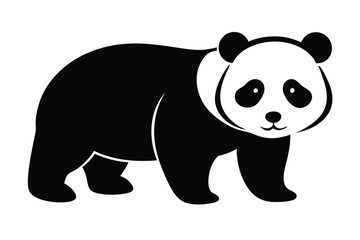 vector illustration of a panda