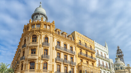 Obraz premium Buildings and monuments in the city of Valencia, Spain.