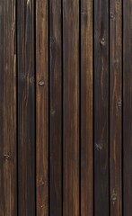 Obraz premium Dark stained wood plank wall exterior