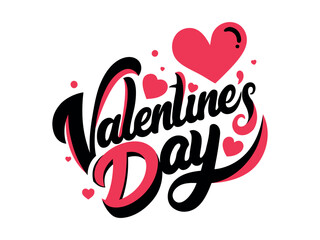 Valentines typography 