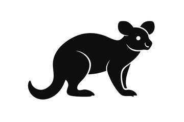 Koala silhouette vectot art illustration