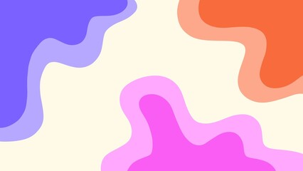 Layered colorful wave abstract aesthetics