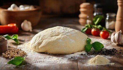 Creating Your Own Pizza Dough From Scratch With High-Quality Ingredients For A Delicious Homemade Pizza Experience. Perfect For Customizing Toppings.