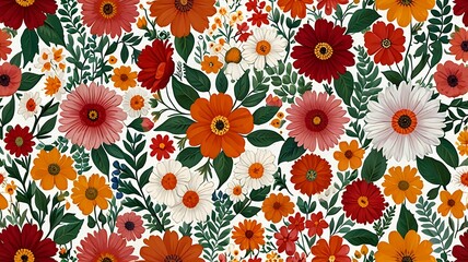 Elegant Floral Pattern &ndash; Delicate Spring Blossoms | Beautiful Ditsy Print Design