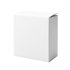 Fototapeta premium White Paper Carton Mockup on transparent background.