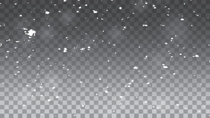 Vector illustration of intense snowfall.