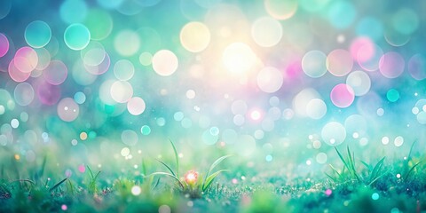 Obraz premium Soothing Pastel Nature Backgrounds: Soft Hues & Rule of Thirds Composition