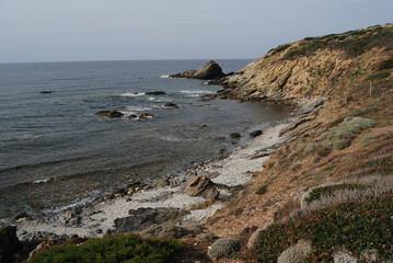 La costa di Stintino vicino a Coscia di Donna