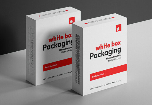 Two Rectangle Boxes Mockup