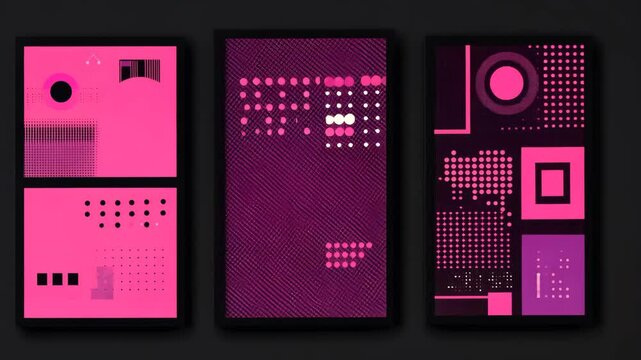 Geometric Abstract Backgrounds for Flyers and Presentations Generative AI