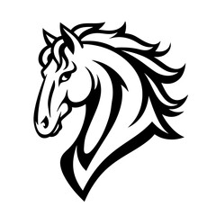 Horse Head Silhouette vector designs