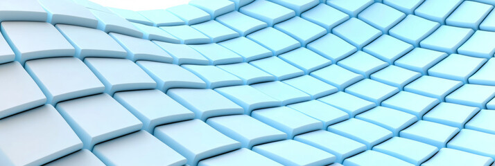 Obraz premium A conceptual abstract visualization of a flexible tiled surface, bending and flowing in an infinite