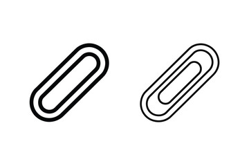 Paperclip Icons Line Art, Outline, Attachment, Symbol, Clip