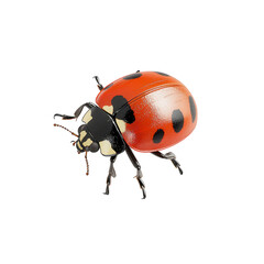 Fototapeta premium Colorful ladybug on a white isolated background.