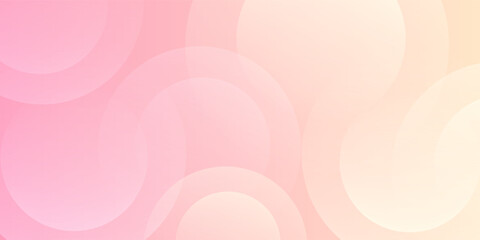 Minimalist banner background, pastel colorful, pink and yellow gradations.