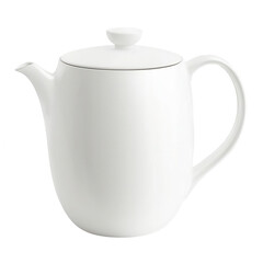 Fototapeta premium Elegant white teapot, perfect for stylish tea servings.