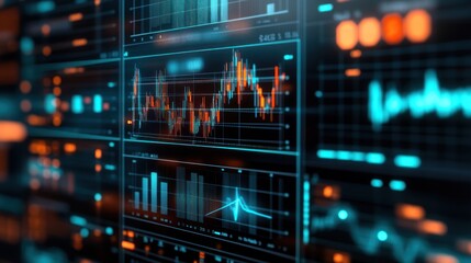 Obraz premium Financial Data Visualization