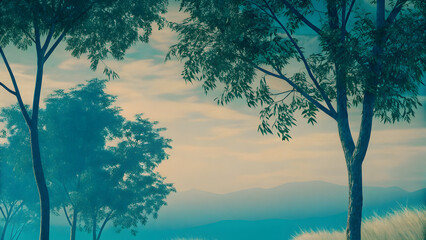 Smooth pastel backdrop with soft floating dust par