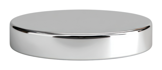 PNG Chrome material podium presentation minimalist platinum.