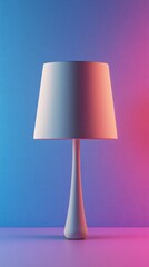 3d style lamp gradient background
