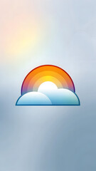 Soft focus sunset gradient with natural warm tones