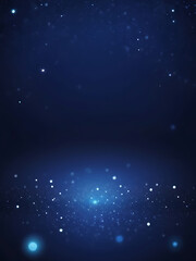 Fototapeta premium Elegant Blue Bokeh Sparkle Background with Glittering Light – Abstract Night Glow Design