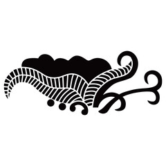 家紋です。変わり薺といいます。