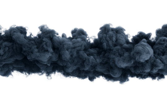 Dark smoke, clouds, mystery, and atmosphere, cut out transparent