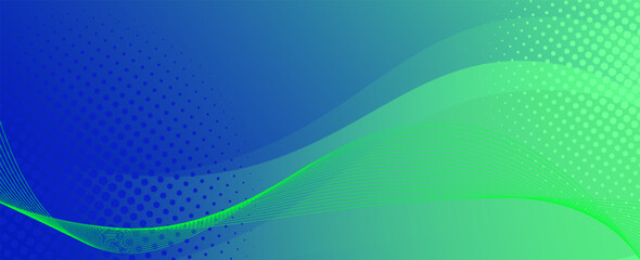 Abstract Green Fluid Banner Template. Modern background design. gradient color. Dynamic Waves. Liquid shapes composition.