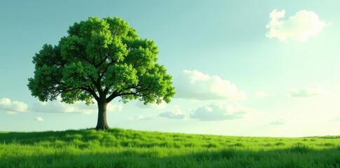 Obraz premium Dense foliage surrounds a single tree on a plain surface, foliage, branches