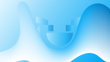 Abstract Blue Wave Background