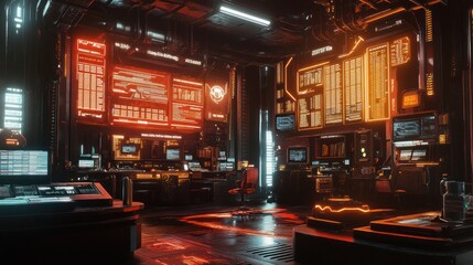 Cyberpunk Control Room