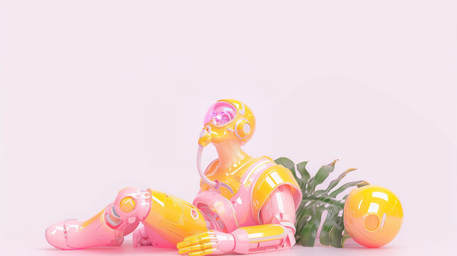 Futuristic Cybernetic Vision The Evolution of AI and Robotics